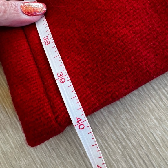 RED VINTAGE VIRGIN WOOL PANTSUIT - Picture 14 of 16